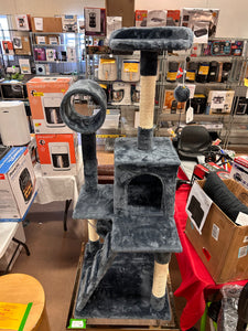 Yaheetech 54.5" Cat Tree Tower with Scratching Posts, Grey!

-Brand new and assembled