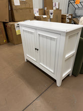 42″ Wide Farmhouse Storage Cabinet with 2 Doors and Interior Shelves for Dining or Entryway! (NEW - CHIPPED CORNERS)