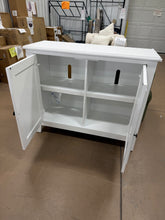 42″ Wide Farmhouse Storage Cabinet with 2 Doors and Interior Shelves for Dining or Entryway! (NEW - CHIPPED CORNERS)