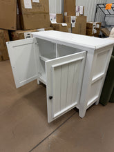 42″ Wide Farmhouse Storage Cabinet with 2 Doors and Interior Shelves for Dining or Entryway! (NEW - CHIPPED CORNERS)