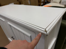42″ Wide Farmhouse Storage Cabinet with 2 Doors and Interior Shelves for Dining or Entryway! (NEW - CHIPPED CORNERS)