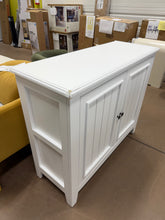 42″ Wide Farmhouse Storage Cabinet with 2 Doors and Interior Shelves for Dining or Entryway! (NEW - CHIPPED CORNERS)