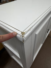 42″ Wide Farmhouse Storage Cabinet with 2 Doors and Interior Shelves for Dining or Entryway! (NEW - CHIPPED CORNERS)