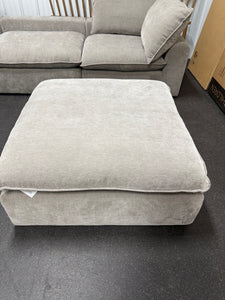 Sereen 6-piece Fabric Modular Sectional, medium grey-  (NEW & ASSEMBLED - MISSING TWO BACK CUSHIONS!)