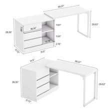 Philipe 3-Drawer L-Shaped Computer Desk! (BRAND NEW - MULTIPLE DISPLAYS!)