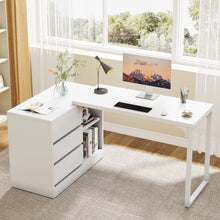 Philipe 3-Drawer L-Shaped Computer Desk! (BRAND NEW - MULTIPLE DISPLAYS!)