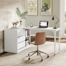 Philipe 3-Drawer L-Shaped Computer Desk! (BRAND NEW - MULTIPLE DISPLAYS!)