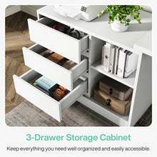 Philipe 3-Drawer L-Shaped Computer Desk! (BRAND NEW - MULTIPLE DISPLAYS!)