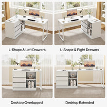 Philipe 3-Drawer L-Shaped Computer Desk! (BRAND NEW - MULTIPLE DISPLAYS!)