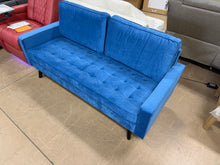 Sellner 70" Velvet Square Arm Tufted Seat Sofa! (BRAND NEW)