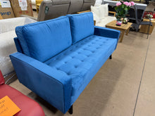 Sellner 70" Velvet Square Arm Tufted Seat Sofa! (BRAND NEW)