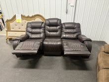 Sandia Leather Power Reclining Sofa with Power Headrests!! BRAND NEW(LEFT SIDE HAS MINOR FACTORY DEFECT, RECLINES FINE)!!