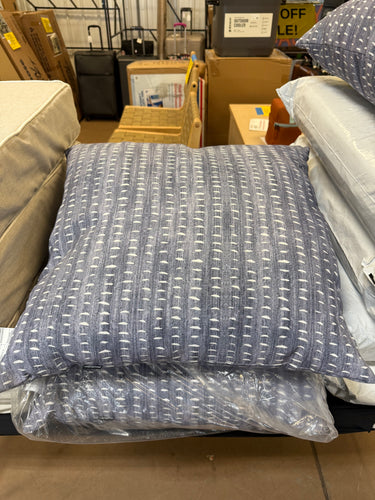 Holli Zollinger 26”x26” Bogo Rain Outdoor Throw Pillow Denim Blue - SET OF 2, Deny Designs! (NEW)