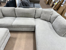 Santana Fabric Sectional with Storage Ottoman