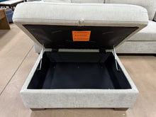 Santana Fabric Sectional with Storage Ottoman