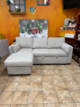 Coddle Luke Fabric Sleeper Sofa with Reversible Chaise and Storage