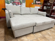 Coddle Luke Fabric Sleeper Sofa with Reversible Chaise and Storage