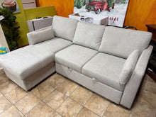 Coddle Luke Fabric Sleeper Sofa with Reversible Chaise and Storage