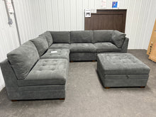 Thomasville Tisdale Fabric Sectional with Storage Ottoman