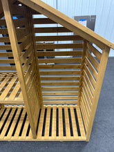 YardCove 29.76 in. Outdoor Firewood Storage Rack with Asphalt Roof and 2-Tier Shelves! (NEW & ASSEMBLED)