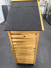 YardCove 29.76 in. Outdoor Firewood Storage Rack with Asphalt Roof and 2-Tier Shelves! (NEW & ASSEMBLED)