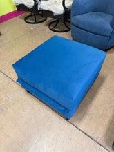 Blue Fabric Storage Ottoman! (NEW)