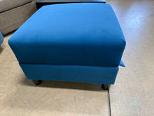 Blue Fabric Storage Ottoman! (NEW)