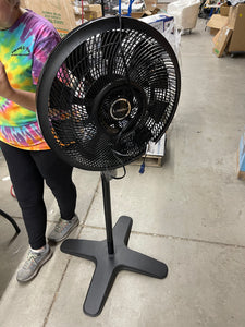 Lasko Cyclone 18 in. 3 Speed Oscillating Pedestal Fan for Home in Black with Adjustable Height, Tilt Back Head, Easy Assembly! (NEW)
