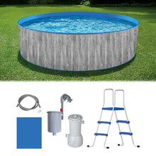 Blue Wave Capri 12-ft Round 36-in Deep Steel Wall Above Ground Swimming Pool Package! (NEW IN BOX)