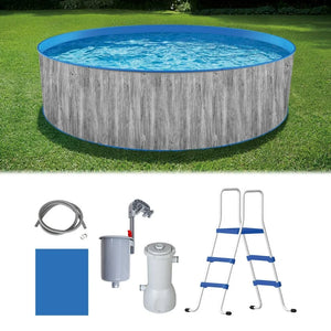 Blue Wave Capri 12-ft Round 36-in Deep Steel Wall Above Ground Swimming Pool Package! (NEW IN BOX)