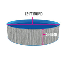 Blue Wave Capri 12-ft Round 36-in Deep Steel Wall Above Ground Swimming Pool Package! (NEW IN BOX)