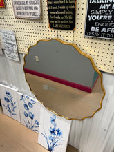 Scalloped Round Metal Wall Mirror, 31.5” x 31.5”!