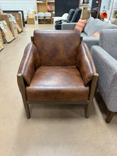 Jahzir 27.6'' Wide Vegan Leather Upholstered Accent Chair with Removable Arm Cushions! (NEW & ASSEMBLED)