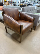 Jahzir 27.6'' Wide Vegan Leather Upholstered Accent Chair with Removable Arm Cushions! (NEW & ASSEMBLED)