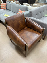 Jahzir 27.6'' Wide Vegan Leather Upholstered Accent Chair with Removable Arm Cushions! (NEW & ASSEMBLED)