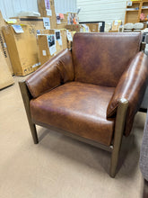 Jahzir 27.6'' Wide Vegan Leather Upholstered Accent Chair with Removable Arm Cushions! (NEW & ASSEMBLED)