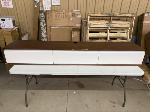 SALVAGE SPECIAL -  Minimalist Floating TV Stand, Modern Wall-Mounted Entertainment Center with 3 Drawers,Media Console,TV Console,62.99''! (DAMAGED FROM SHIPPING - HAS HARDWARE)