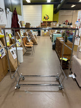 Metallic Metal Clothes Rack 60 in. W x 64 in. H! (NEW & ASSEMBLED)