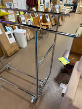 Metallic Metal Clothes Rack 60 in. W x 64 in. H! (NEW & ASSEMBLED)