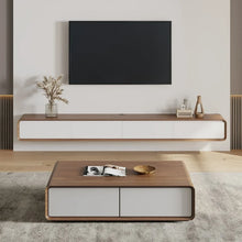 SALVAGE SPECIAL -  Minimalist Floating TV Stand, Modern Wall-Mounted Entertainment Center with 3 Drawers,Media Console,TV Console,62.99''! (DAMAGED FROM SHIPPING - HAS HARDWARE)