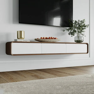 SALVAGE SPECIAL -  Minimalist Floating TV Stand, Modern Wall-Mounted Entertainment Center with 3 Drawers,Media Console,TV Console,62.99''! (DAMAGED FROM SHIPPING - HAS HARDWARE)