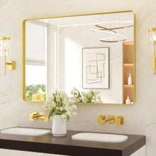 Leaderville Aluminum Framed Shatterproof Rust-Resistant Bathroom Mirror, 36” x 48”! (NEW)