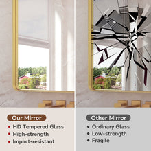 Leaderville Aluminum Framed Shatterproof Rust-Resistant Bathroom Mirror, 36” x 48”! (NEW)