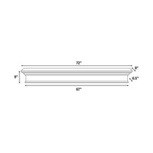 The Henry Fireplace Mantel Shelf, 72” Black! (NEW IN BOX)