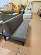Modern Faux Suede Futon Sofa Bed,70" Convertible Sleeper Sofa Bed with 3 Adjustable Backrest Angles,Futon Couch Loveseat for Small Place, Grey! (NEW)