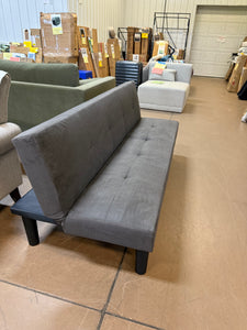 Modern Faux Suede Futon Sofa Bed,70" Convertible Sleeper Sofa Bed with 3 Adjustable Backrest Angles,Futon Couch Loveseat for Small Place, Grey! (NEW)