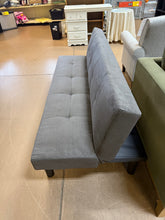 Modern Faux Suede Futon Sofa Bed,70" Convertible Sleeper Sofa Bed with 3 Adjustable Backrest Angles,Futon Couch Loveseat for Small Place, Grey! (NEW)