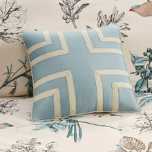 Quincy Reversible 7 Piece Printed Cotton Twill Comforter Set, Queen Size! (NEW IN PACK)