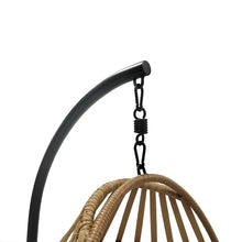 Mainstays Outdoor Wicker Hanging Egg Chair, Tan! (NEW & ASSEMBLED)
