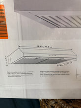 Vissani 30 in. 340 CFM Convertible Under Cabinet Range Hood in Stainless Steel with Electronic Touch Controls! (NEW IN BOX)